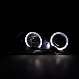 Angel eyes head lamps chrome BMW E46
