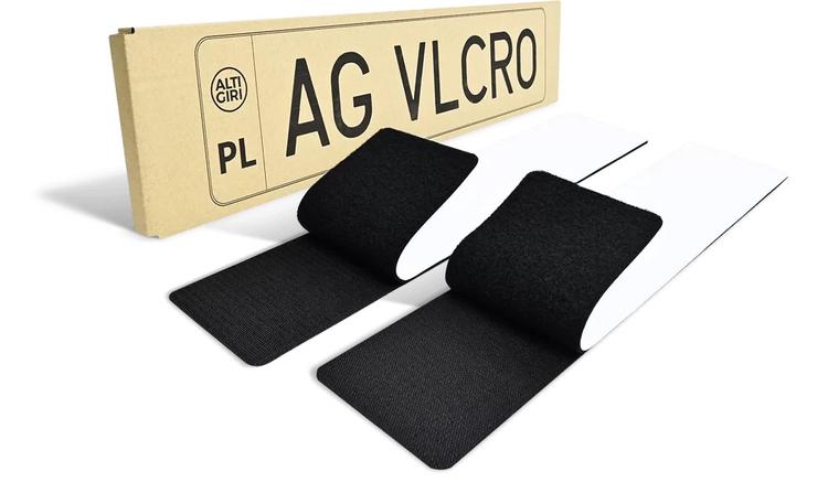 Velcro for licence plates