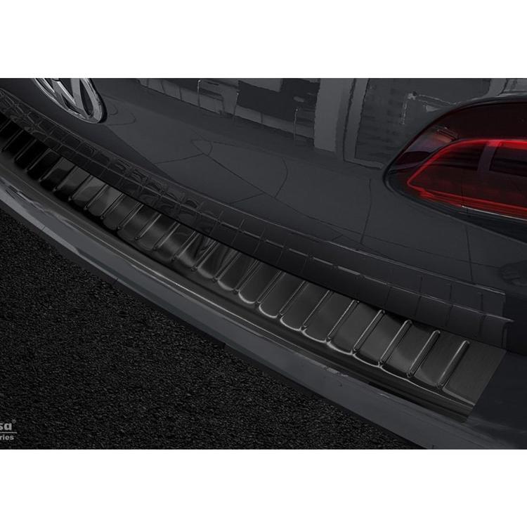 Black Brushed Steel Rear Bumper Protector VW Golf 7 Variant