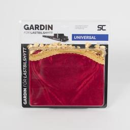 Curtain for windshield red/gold