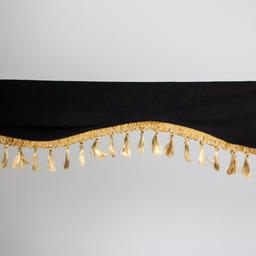 Curtain for windshield black/gold