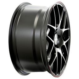Complete wheel set of  Inter Universe black aluminium rim