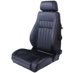 Black Retro Sports Car Seat