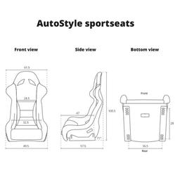 Sport seat Type RR Red