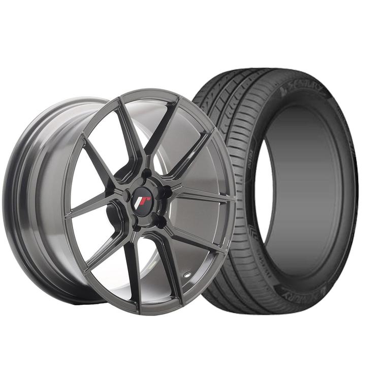 Complete wheel set of JR30 Hyper gray